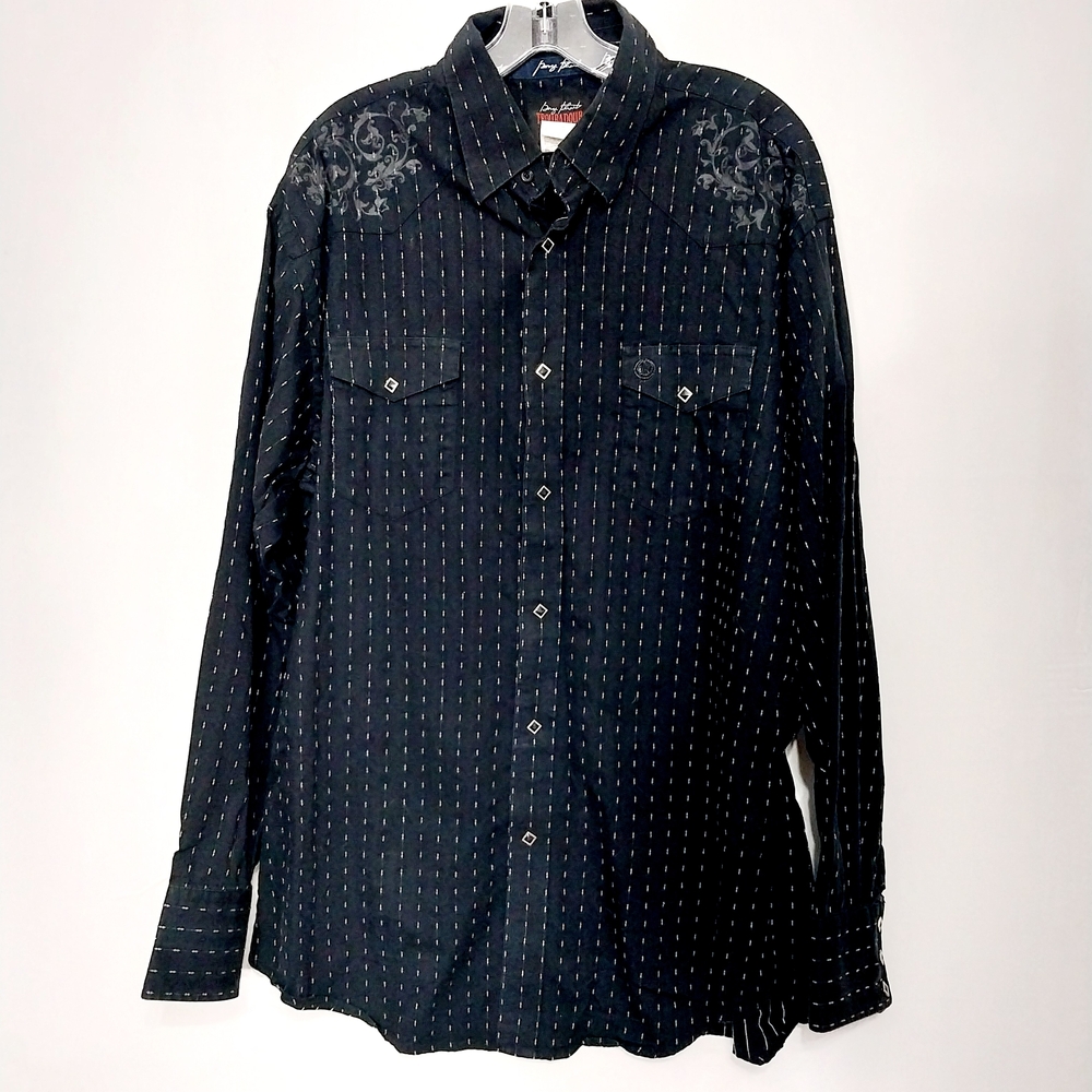 🔵BOGO FREE🔵 George Strait Troubadour Wrangler Western Shirt Sz XL